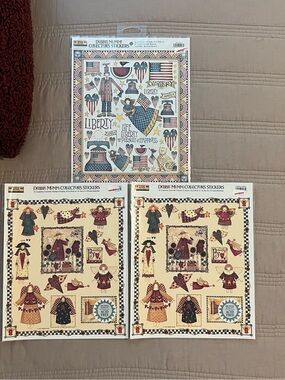 Debbie Mumm Collector's Stickers Patriotic Liberty Sheet and Garden Angels 1997